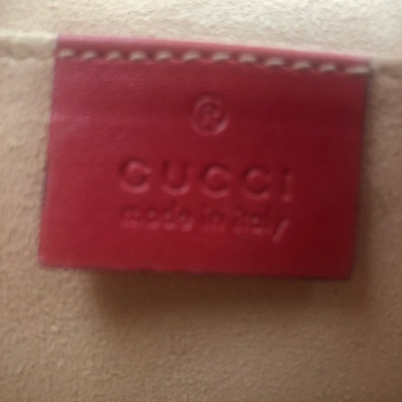 Gucci GG Mini Marmont Drawstring Red Backpack - Picture 5 of 8